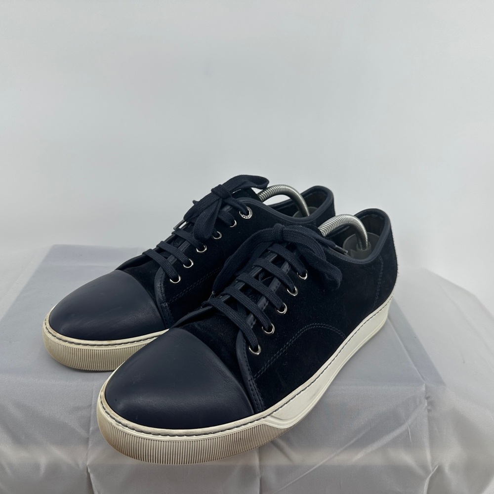 Lanvin men’s leather and suede sneakers